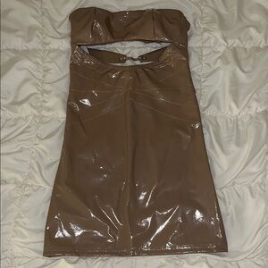 Outcast Nude Strapless Dress